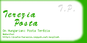 terezia posta business card