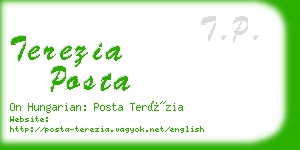 terezia posta business card